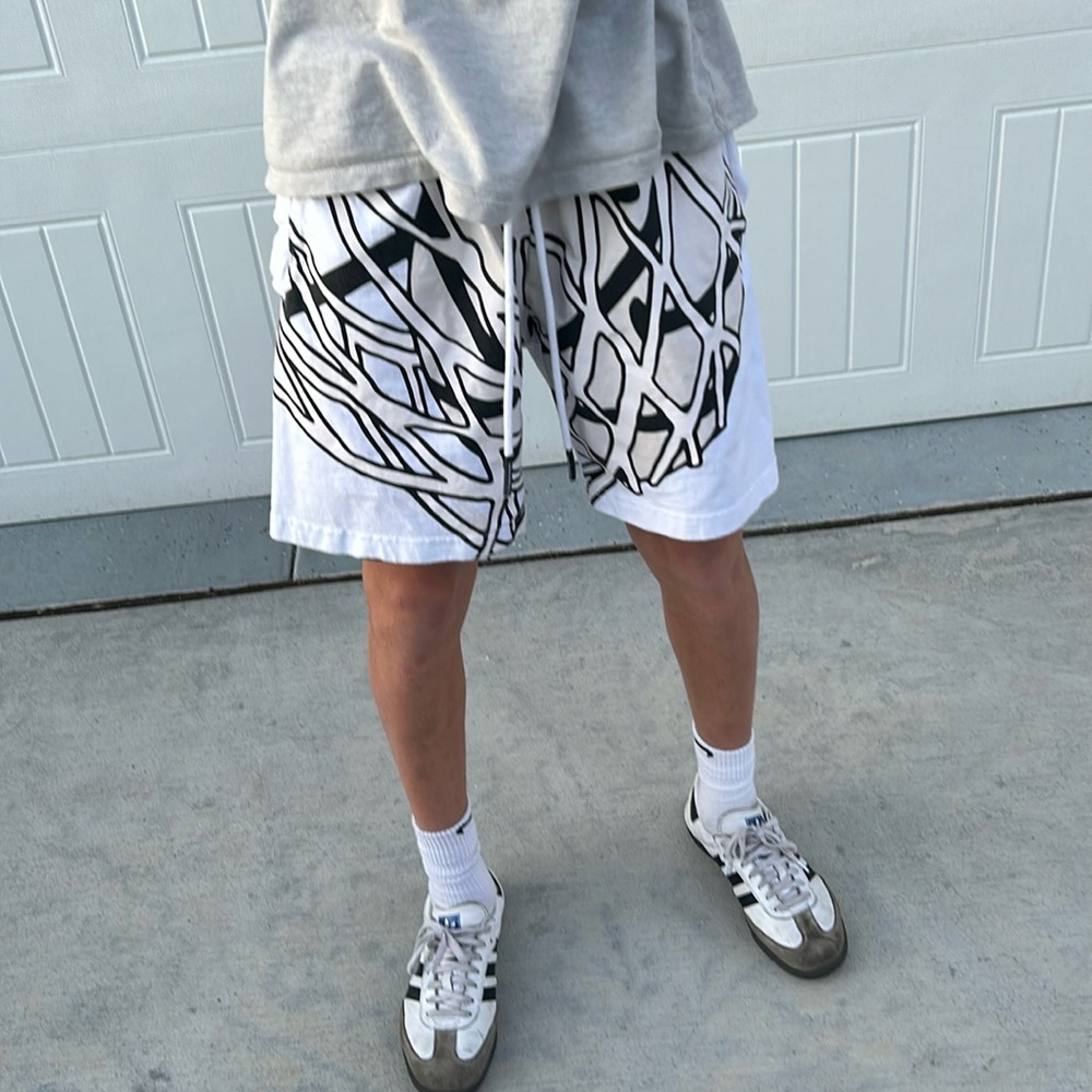 GREAT COSTUM MEN SHORTS glow in the dark net